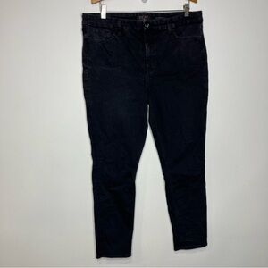 Jen 7 by 7 for all mankind skinny jeans black womens size 18 casual basic trendy